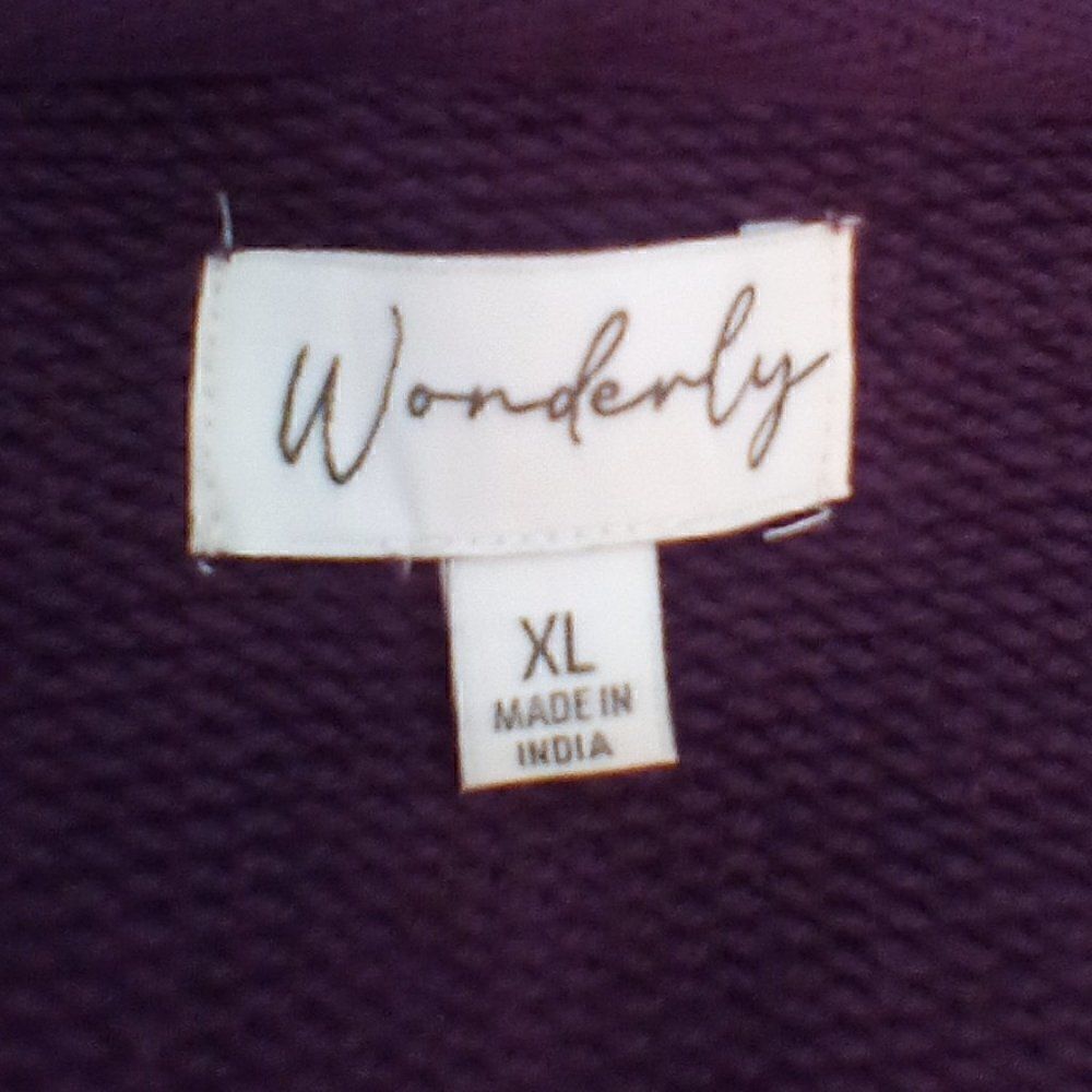 Wonderly Purple Aztec Sweater Hoodie - Size XL - Picture 6 of 7